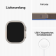 Apple Watch Ultra (GPS + Cellular, 49 mm) Smartwatch-Titangehäuse Trail Loop Blau/Grau - M/L