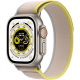 Apple Watch Ultra (GPS + Cellular, 49 mm) Smartwatch-Titangehäuse Trail Loop Gelb/Beige - M/L