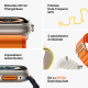 Apple Watch Ultra (GPS + Cellular, 49 mm) Smartwatch-Titangehäuse Trail Loop Gelb/Beige - S/M