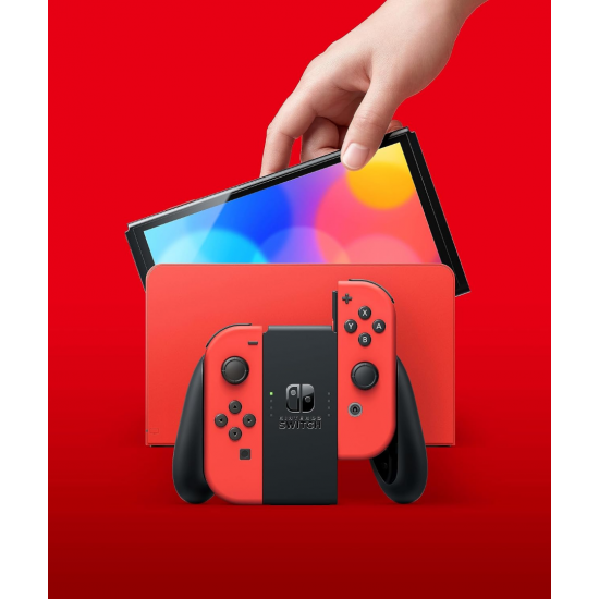 Nintendo Switch (OLED-Modell) - Mario-Edition (rot)