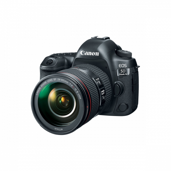 Canon EOS 5D Mark IV SLR-Digitalkamera (24-105mm F/4L IS II USM Objektiv, 30,4MP) - Schwarz