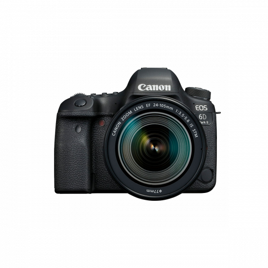 Canon EOS 6D Mark II SLR-Digitalkamera mit EF 24-105mm F3.5-5.6 IS STM Objektiv - Schwarz