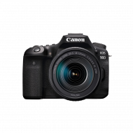 Canon EOS 90D DSLR Kamera (32,5 MP, 4K, EF-S 18-135mm IS USM Objektiv)- Schwarz/Schwarz